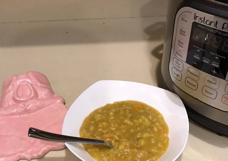 Noom Friendly Instant Pot Split Lentil Soup