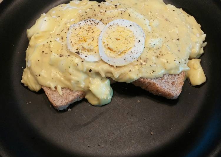 Chicken Noodle Eggs on Toast
