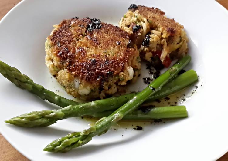 Sig's Leek and Sweet Pepper Crab Cakes
