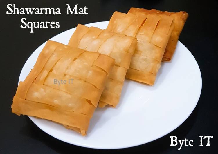 Shawarma mat squares