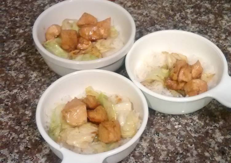 Teriyaki chicken rice bowl