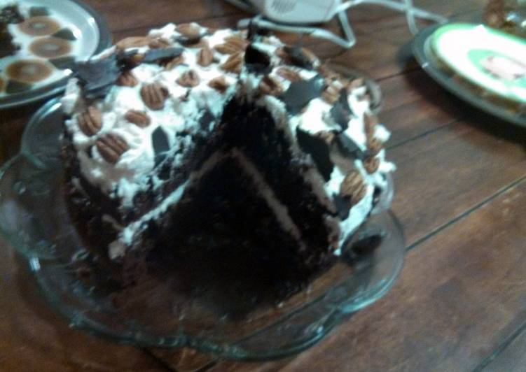 Chocolate Praline Layer Cake