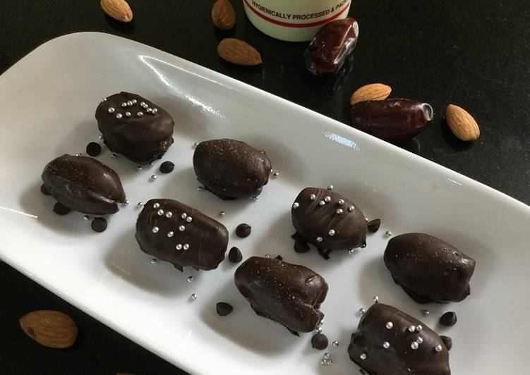 Chocolate Covered Stuffed Dates Recipe