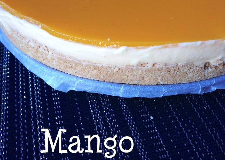 Mango cheesecake | A no bake &amp; eggless recipe
