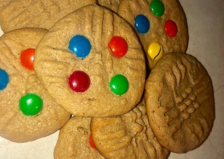 3 ingredient peanut butter cookies EASY