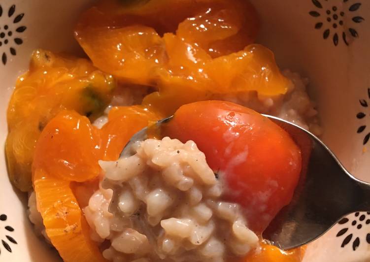 Persimmons and sweet rice