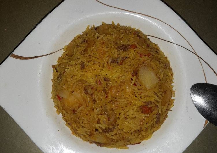 Quick potato basmati rice