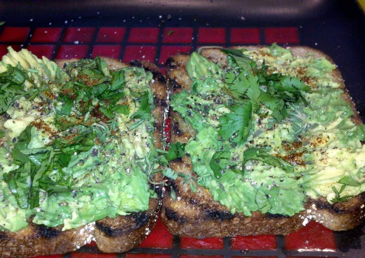 grilled avocado toast