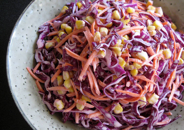 Red Cabbage & Corn Slaw