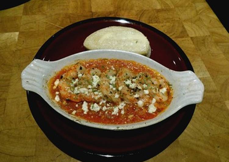 Argentine Red Shrimp With Tomatoes & Feta Cheese