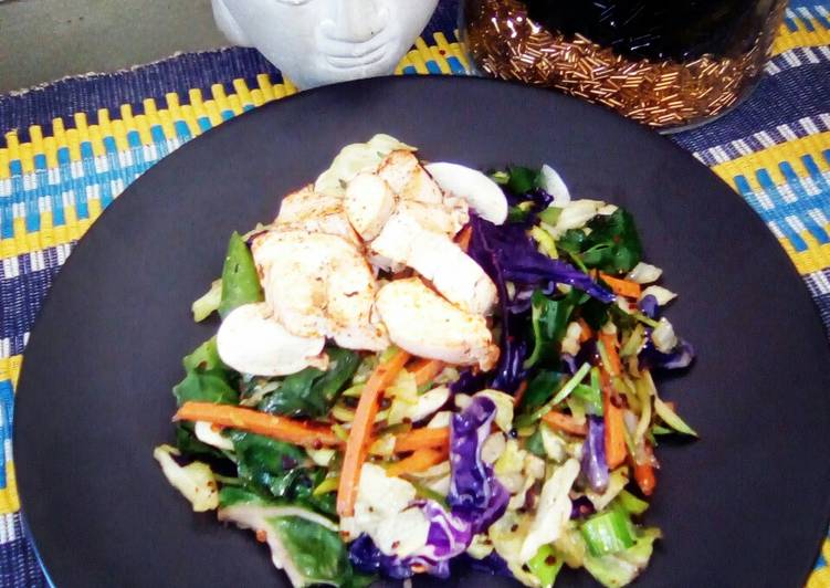Braised Rainbow Chicken Salad