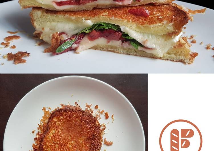 Slow Roasted Strawberries Grilled Cheese Sandwich