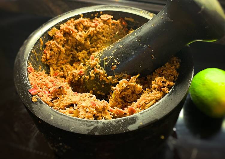 Thai Red Curry Paste (Can be made in a processor too!)
