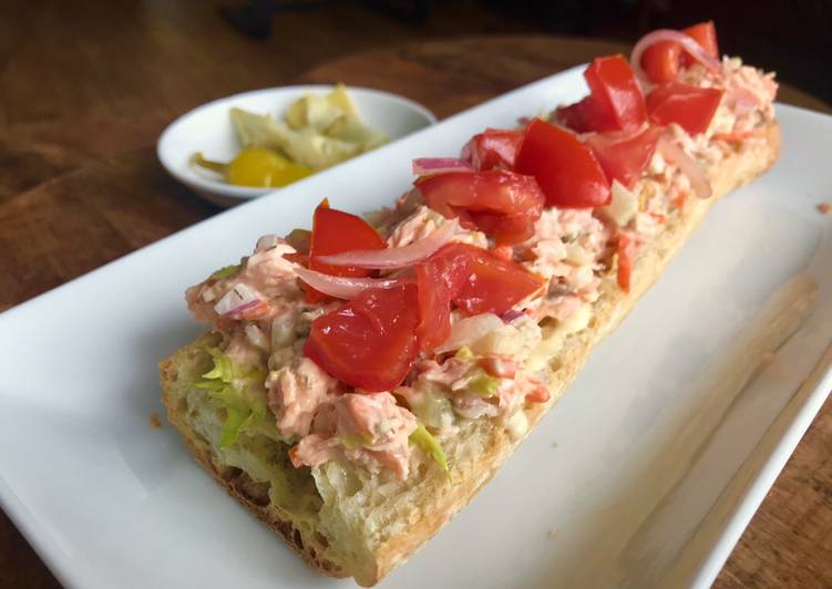 Leftovers Makeover: Roast Salmon Salad Sandwich