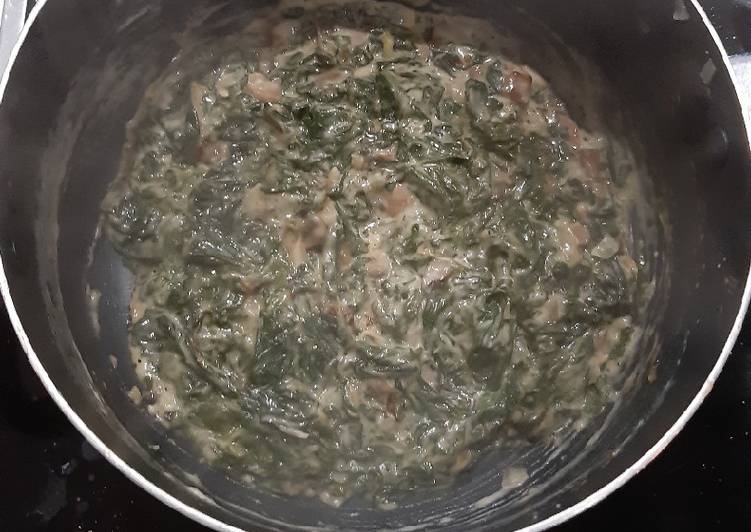 Creamy Spinach and Mushrooms
