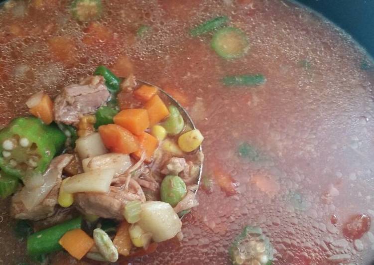 Crock pot Vegetable beef soup