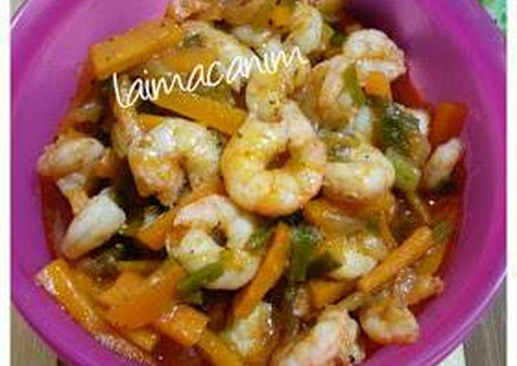 Shrimp with oyster sauce