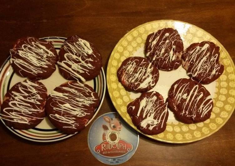 Red velvet cheesecake cookies