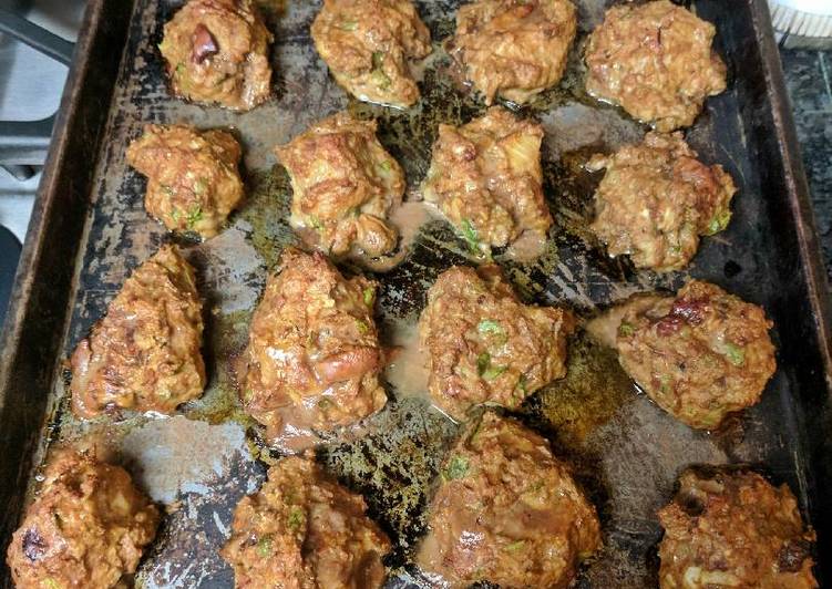 Meat balls with chicken liver