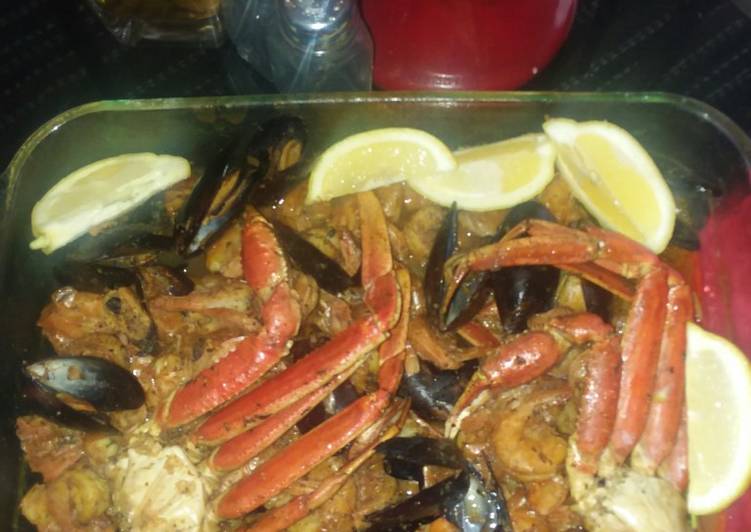 Crab boil in a oven Bag