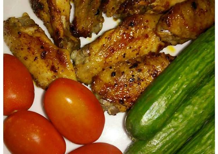 Pan-fried Chicken Wings (4 Ingredients)