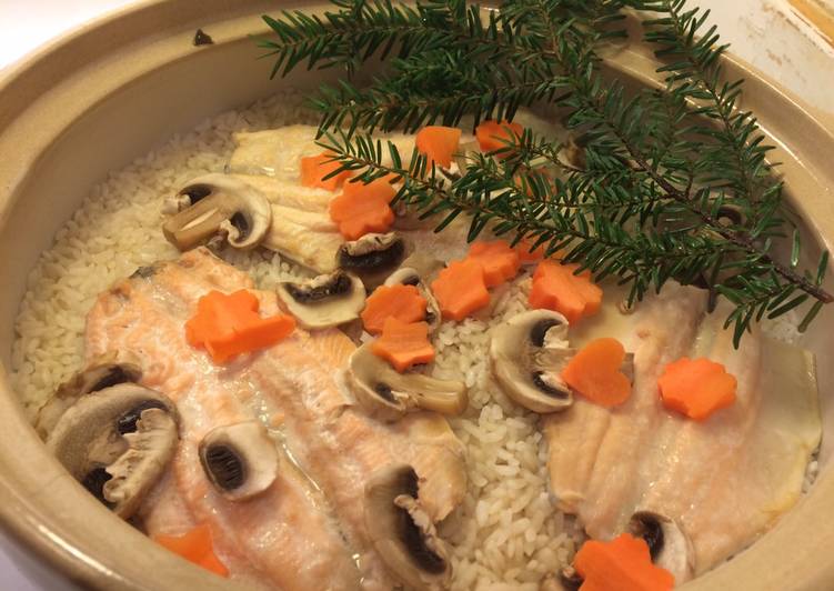 Cooked Rice Flavoured with Rainbow Trout by Coozy Life