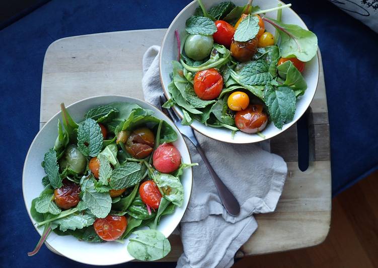 Roasted Tomato and Mint Salad