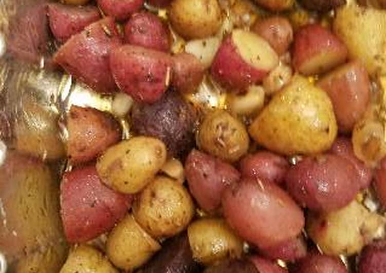 Bacon & Garlic Roasted Potatoes
