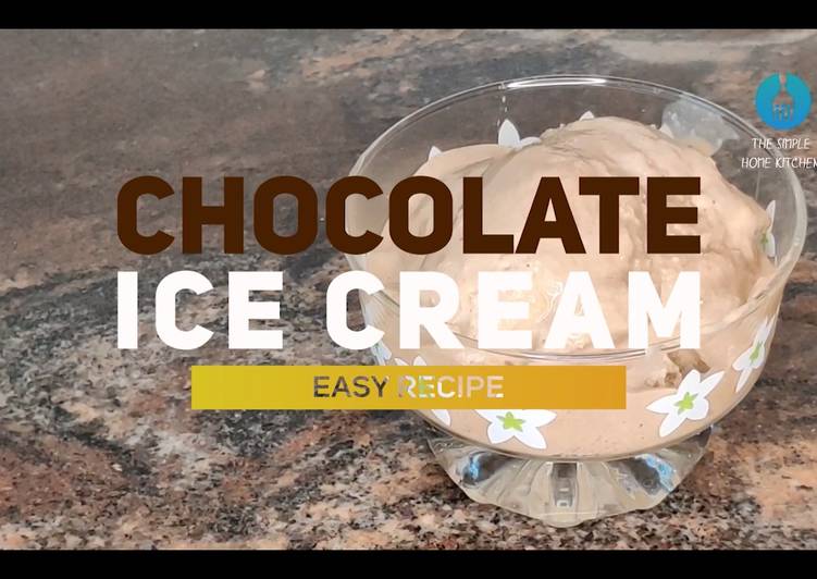 Easy chocolate ice cream recipe eggless without ice cream maker