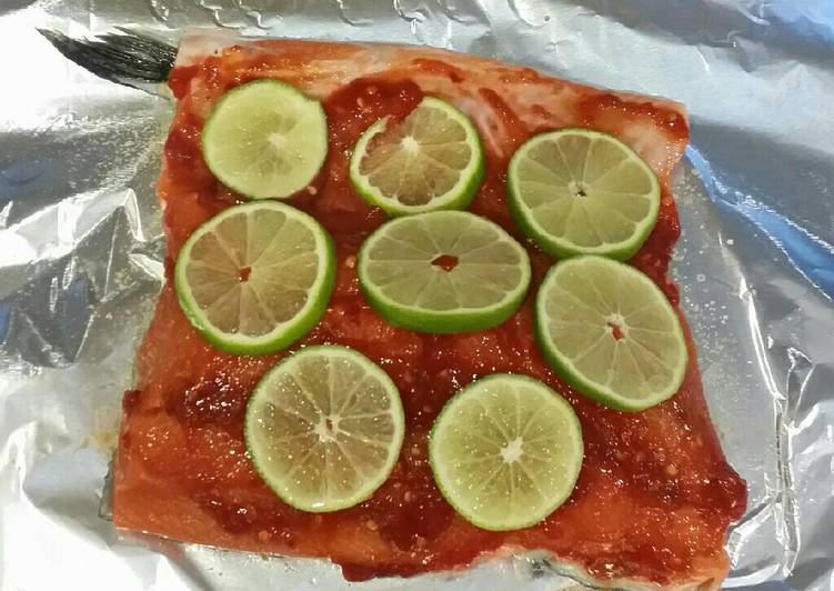 Brad's chile lime grilled salmon