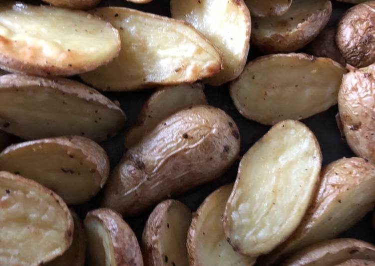 Basil Oil Roasted Potatoes