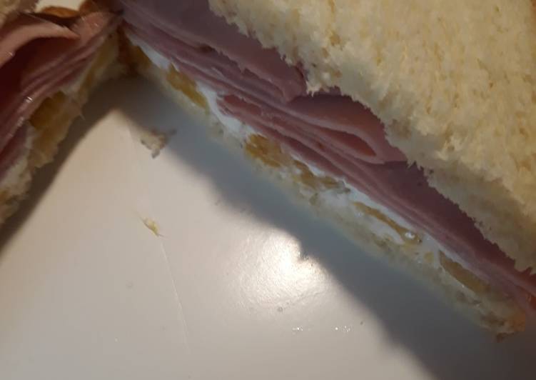 Black Forest Ham with Pineapple and Goat Cheese