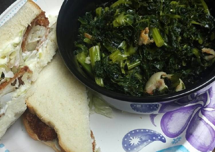 Kale and Fish Sandwiches, or the backup plan