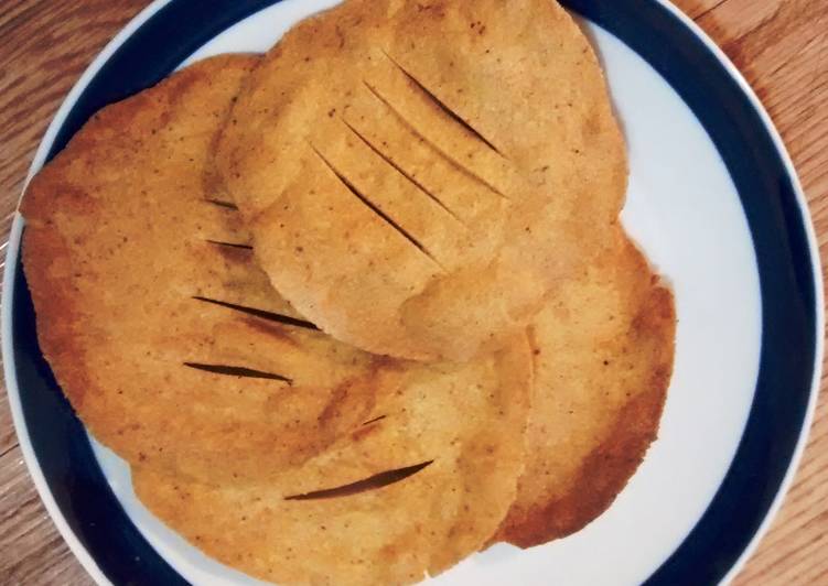 Baked Masala Poori (Spicy Indian bread)