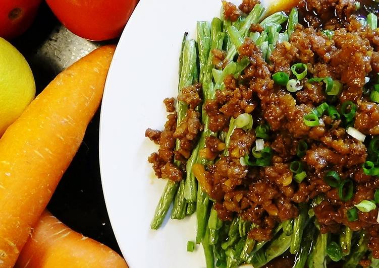 Chinese Style Green Beans With Ground Pork