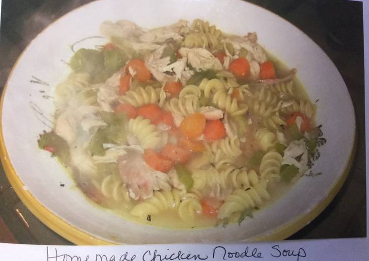 Mom's EASY home made chicken noodle soup