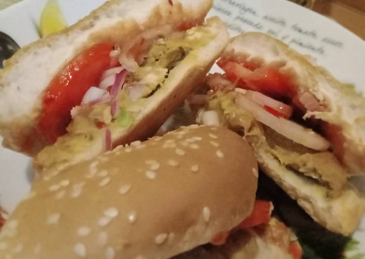 Chicken shami burger