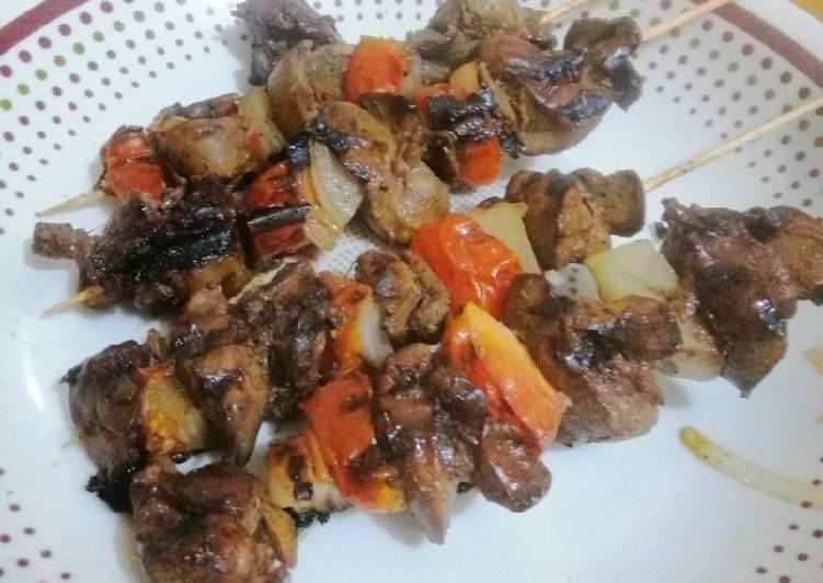 Chicken Liver Kebabs 🍢