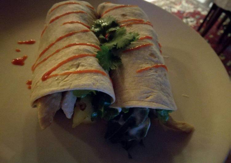Chicken and Pineapple Wraps
