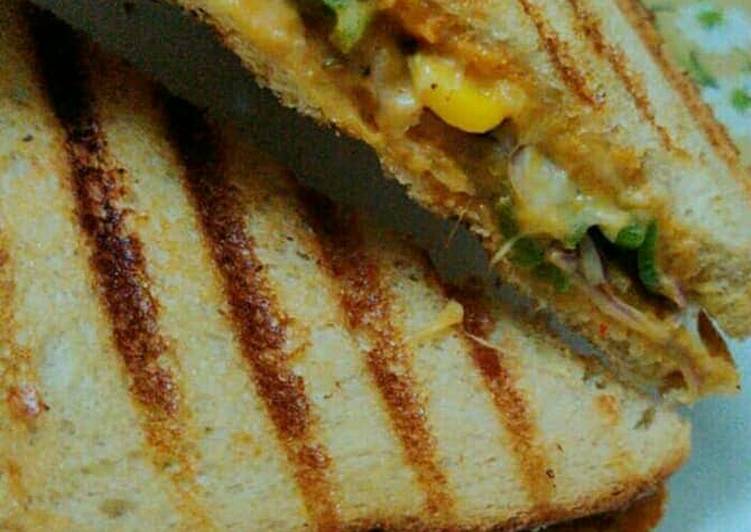 Grilled cheese corn sandwich